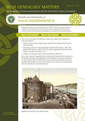 RootsIreland Newsletter Vol 2 No 1